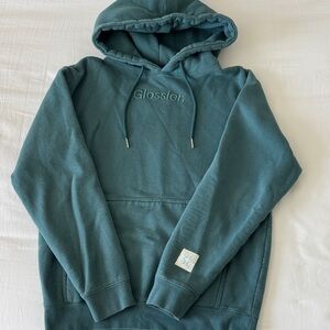 Glossier Size XS Dark Green Hoodie